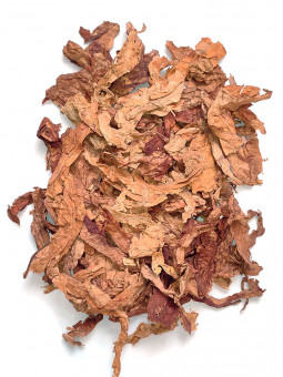 Morceaux de feuilles écotées de tabac brut et naturel Virginie Orange